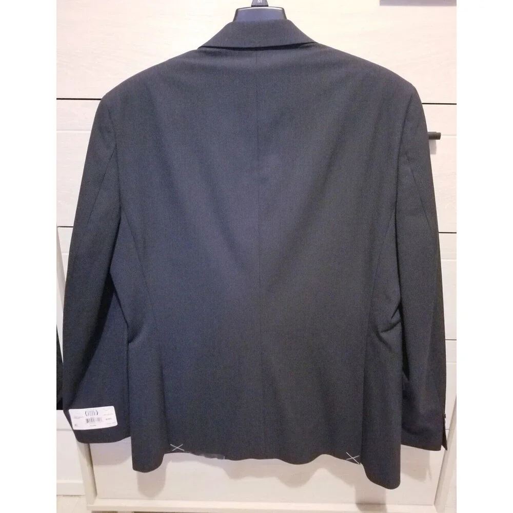Van Heusen Men's Cool Flex Slim Fit Jacket, Navy, 44 Long - Picture 2 of 3